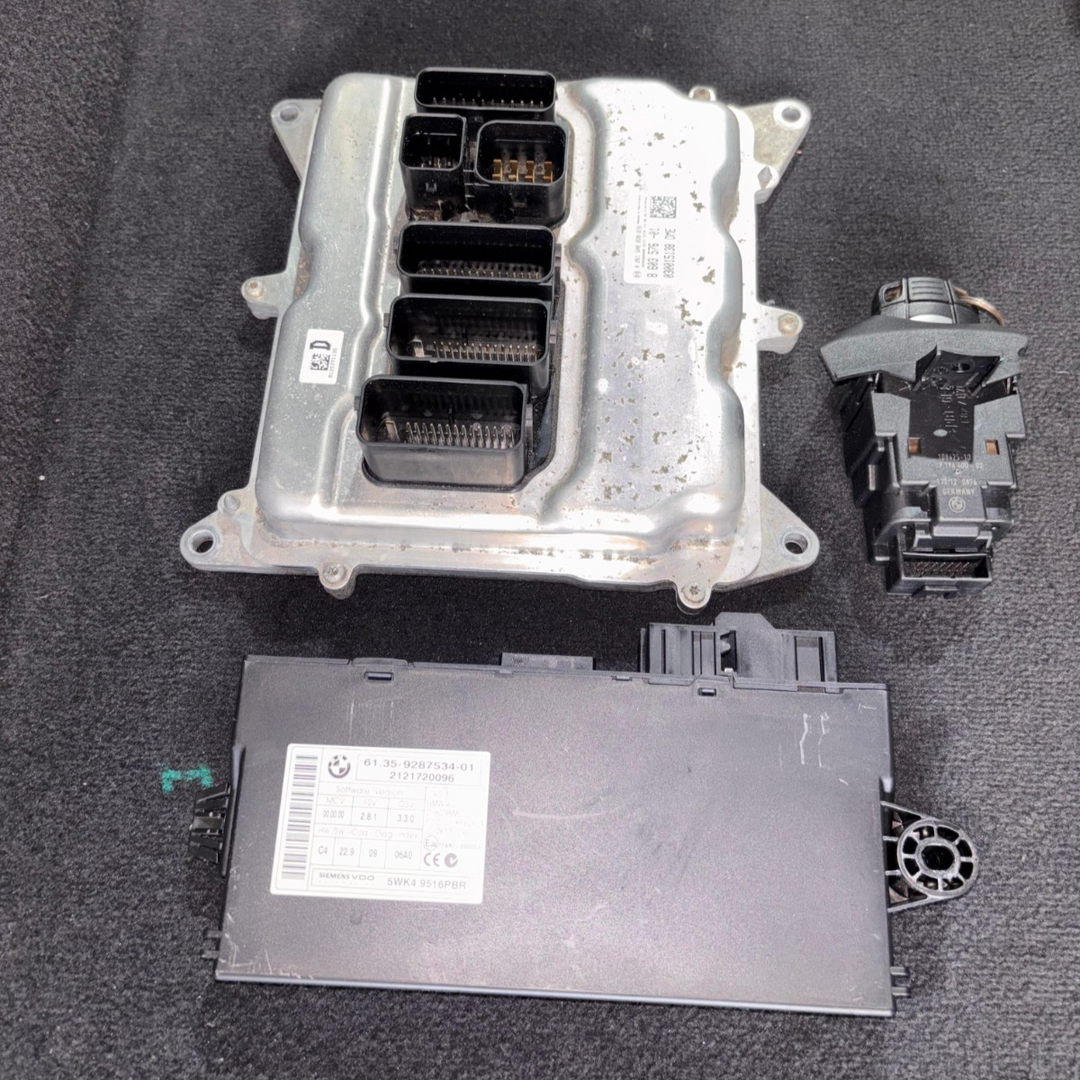 BMW Z4 X1 20I N20 E84 ENGINE CONTROL ECU KIT DME CAS3 + KEY MANUAL - 8603576
