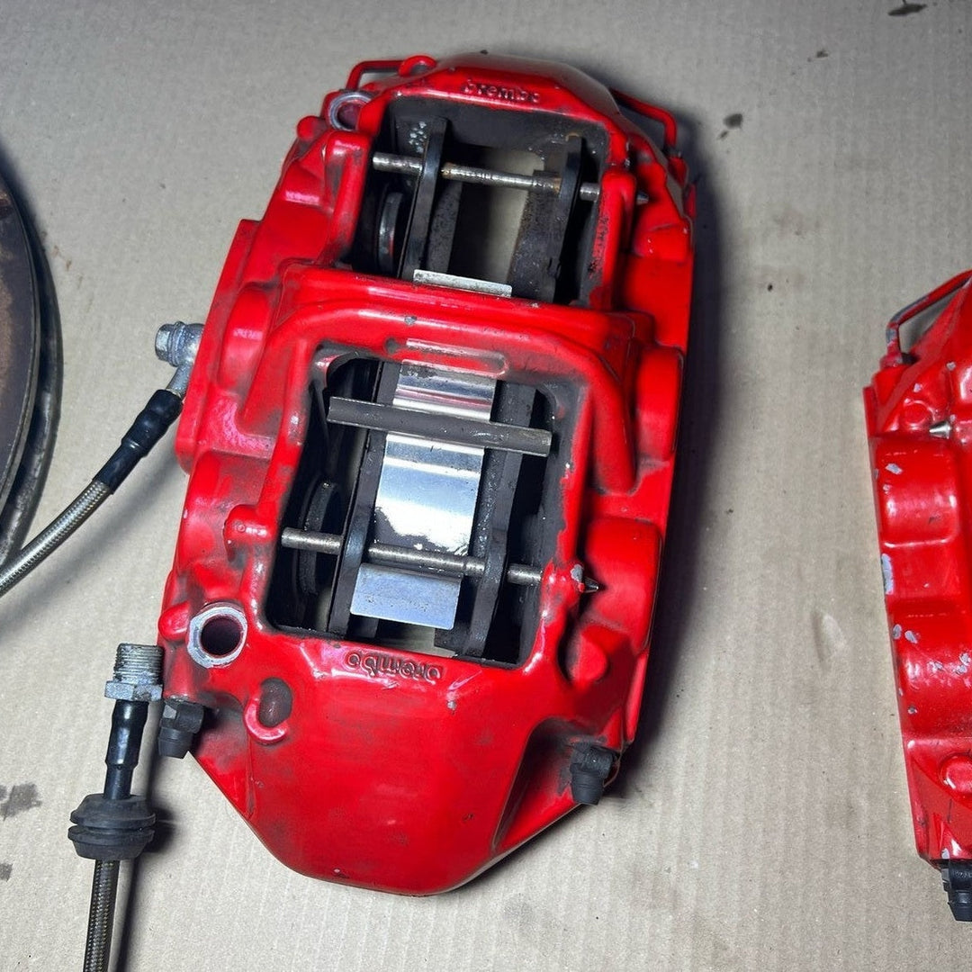 Mercedes-Benz E63 W212 E-Class Front \ Rear Brembo Red Calipers & Brake Discs