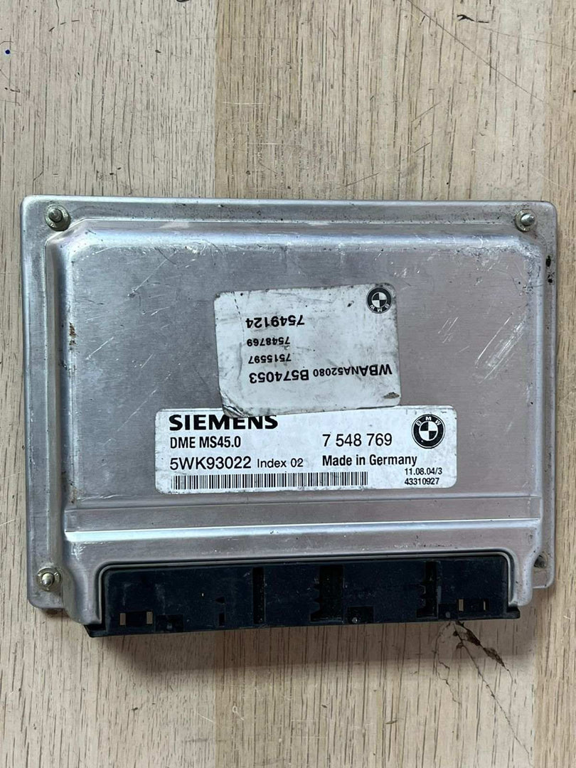 2004-2006 BMW X3 Engine Control Module 7548769 E60 E61 E83 E85 X3 Z4 M54 MS45.0