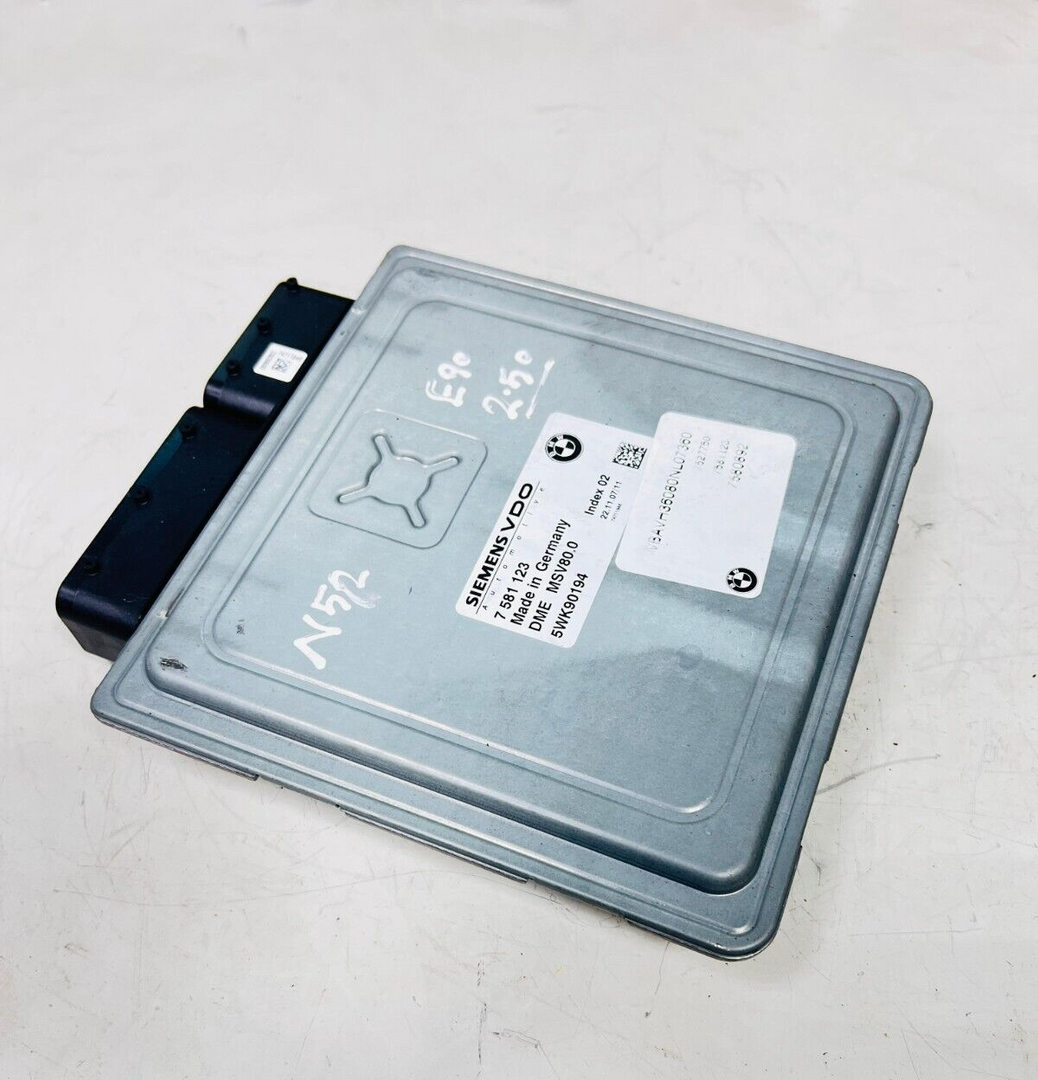 MSV80 08-10 BMW E90 328i 530i X5 Z4 N52 ECU Engine Control Module Unit 7581123