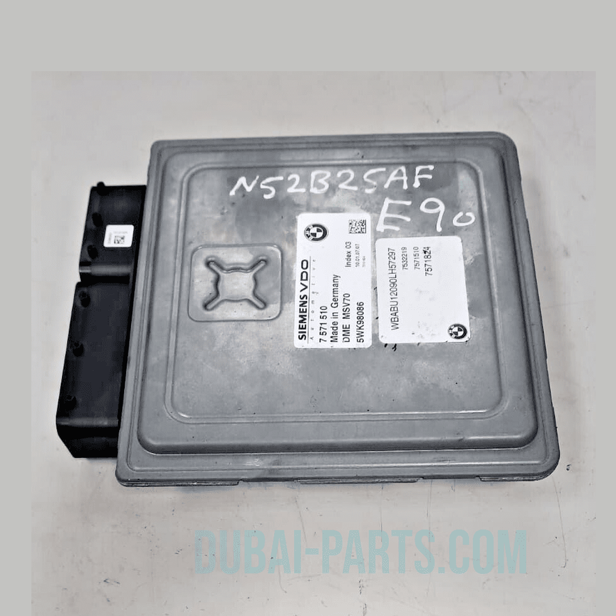 BMW 3 5 7 Z4'ies E90 E91 E60 E61 E65 E85 3.0i N52 ENGINE ECU DME MSV70 7571510