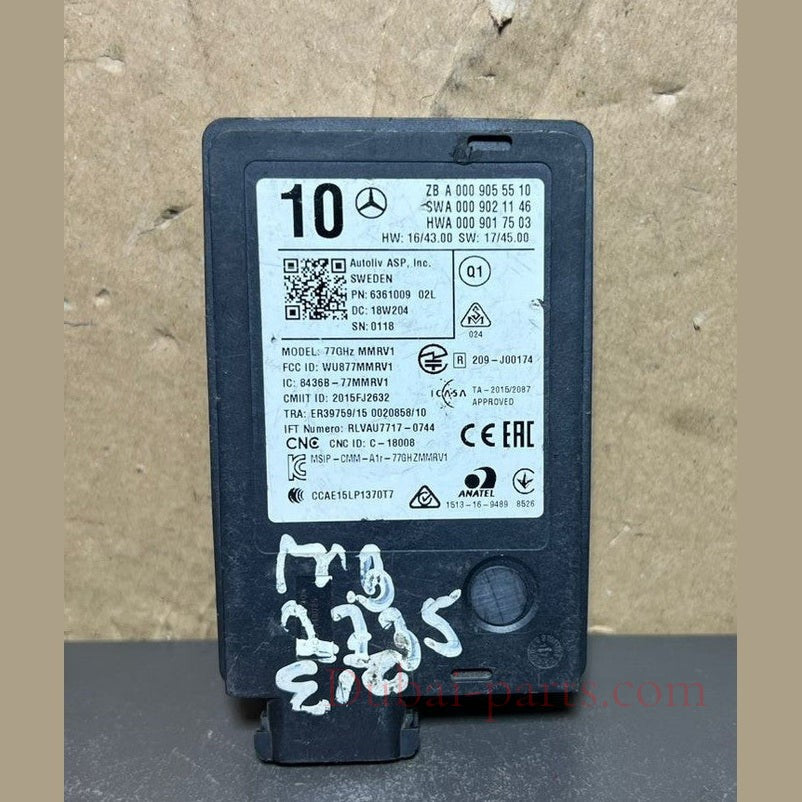 14–20 Mercedes W222 Blind Spot Radar Distance Sensor Module A000 90555510 OEM