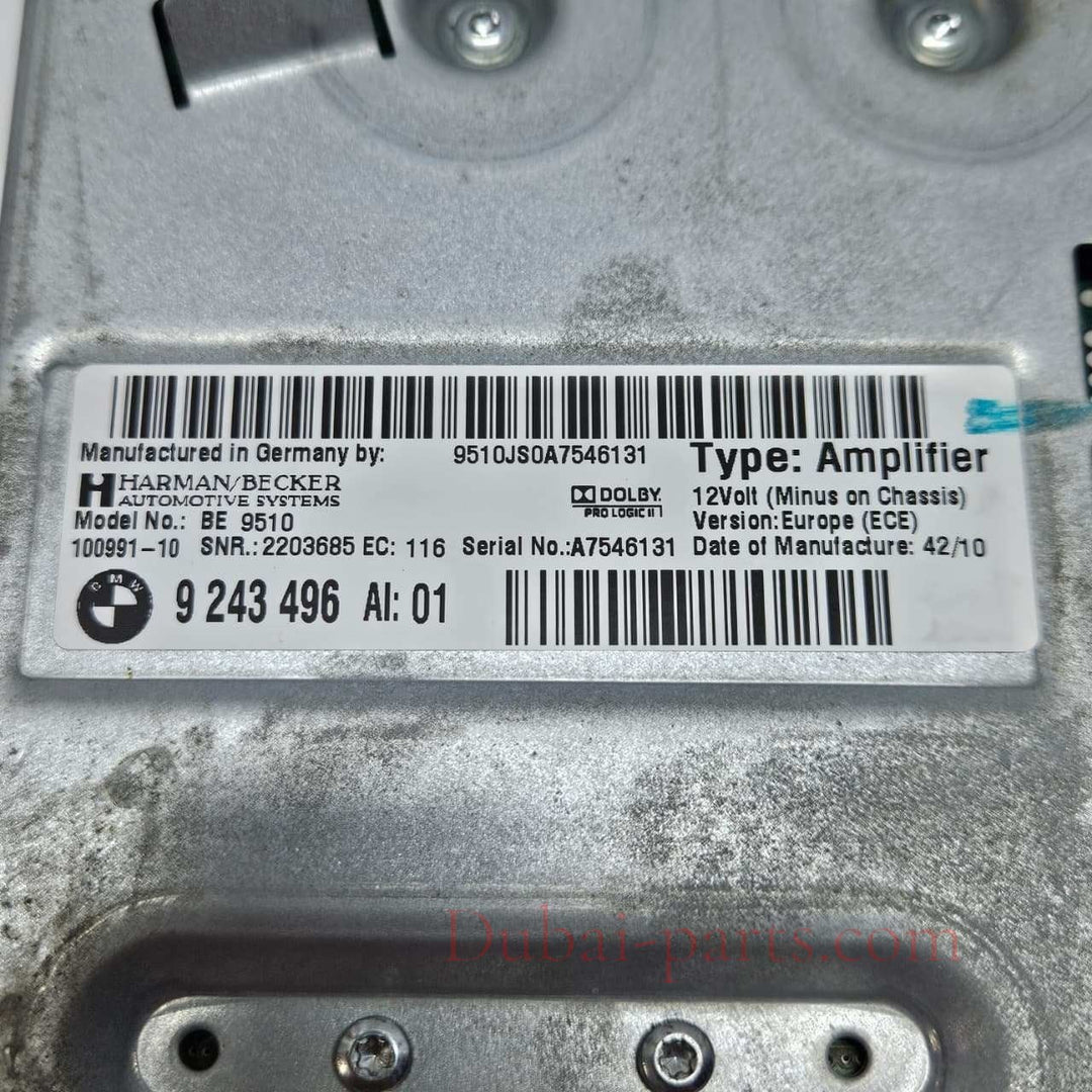 2012 BMW 5 6-Series 528i 535i, 550i 640i, 650i xDrive Audio Amplifier 9243496