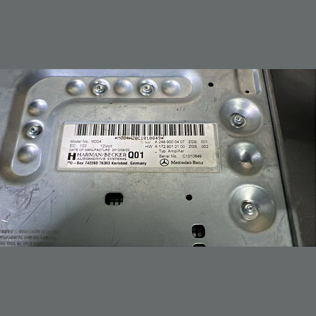 12-14 Mercedes W246 Harman Kardon Audio Sound Amplifier Amp A246 9000407 OEM
