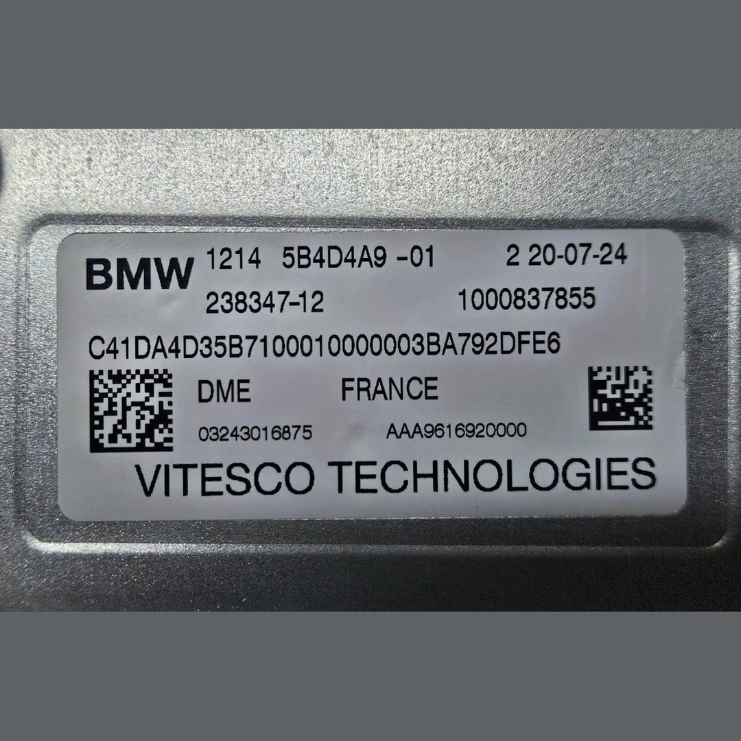 5B4D4A9-2024 BMW X1 U11 B38N Engine Control Unit ECU DME OEM