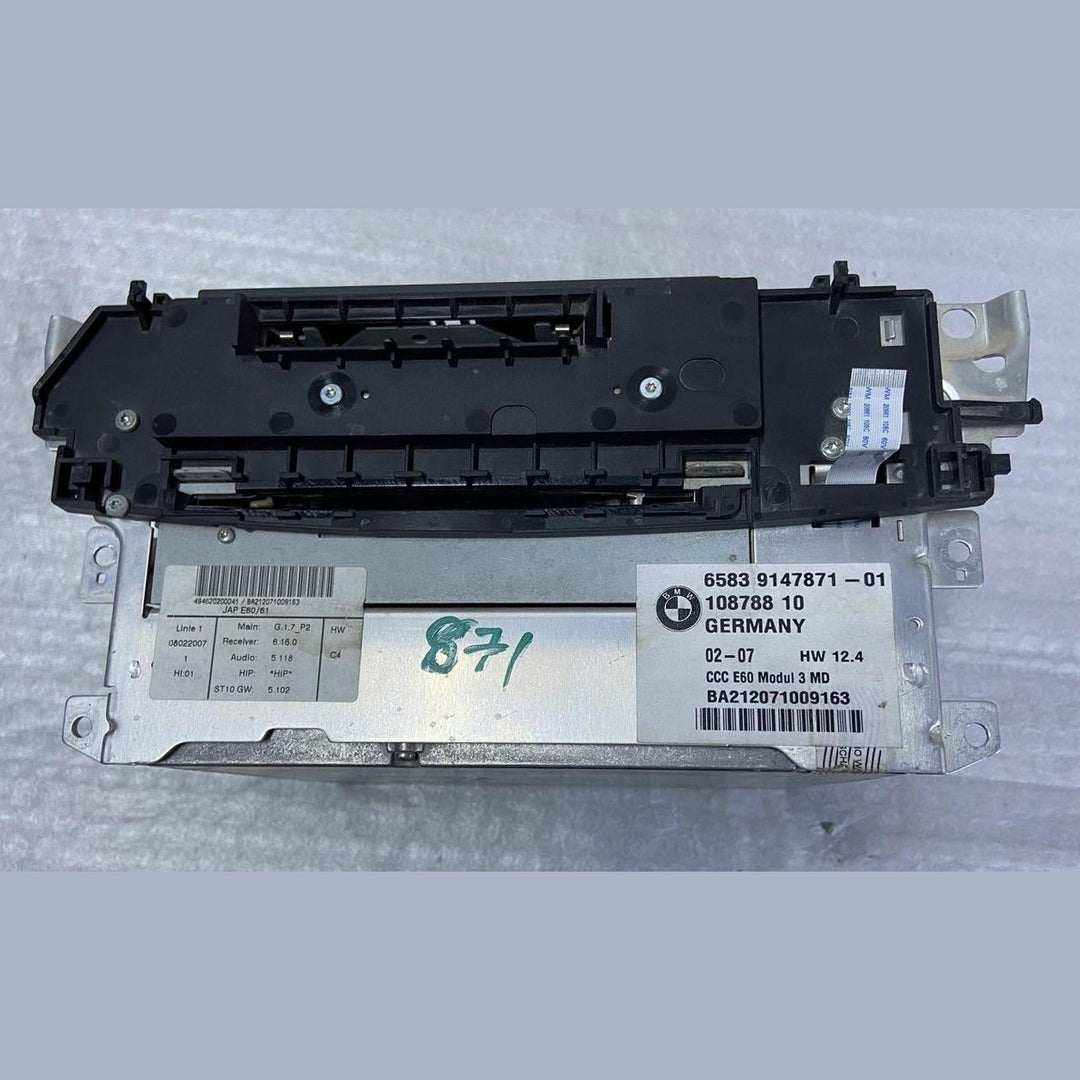 OEM BMW CD/MD Audio Deck Head Unit For 5 Series,525i, Model E60, E61 9147871