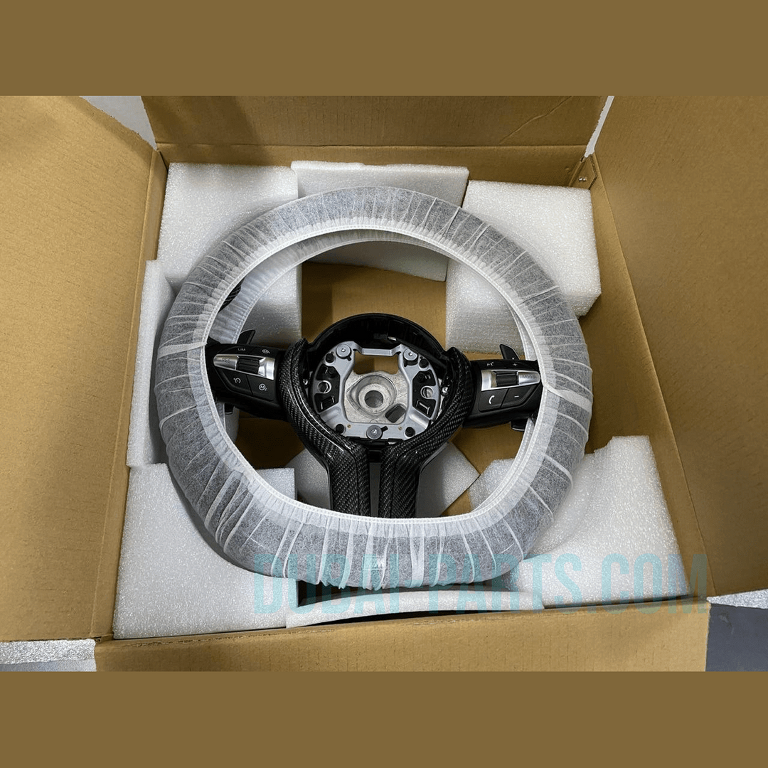 Carbon Fiber Steering Wheel FOR BMW F30 F32 Series MSport With Paddle Shifts LED
