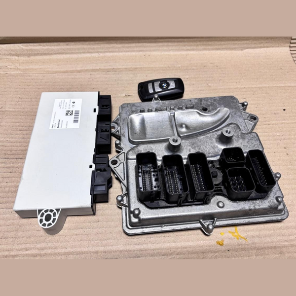 BMW N55 5ser F10 Hybrid vin DY75368  ENGINE CONTROL UNIT  SET + KEY - 8604275