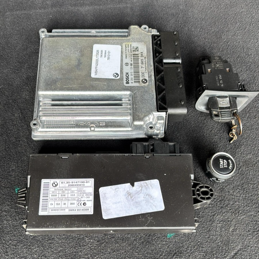 BMW X5 E70 E60 3.0L M57 ENGINE CONTROL UNIT MODULE DDE ECU  SET - 7809944
