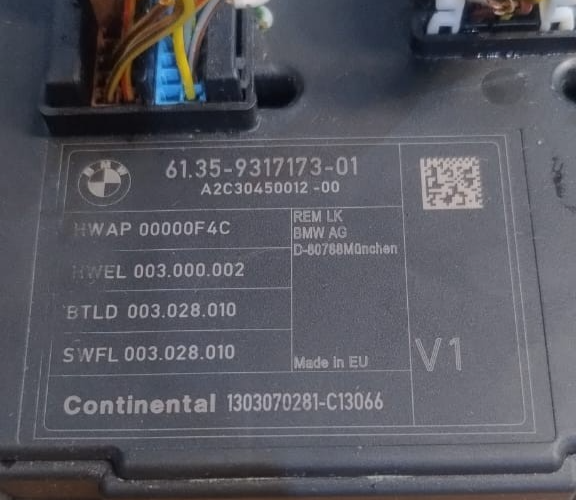 BMW 1 2 3 4 SERIES REM REAR ELECTRONIC MODULE BCM BODY CONTROL MODULE - 9317173