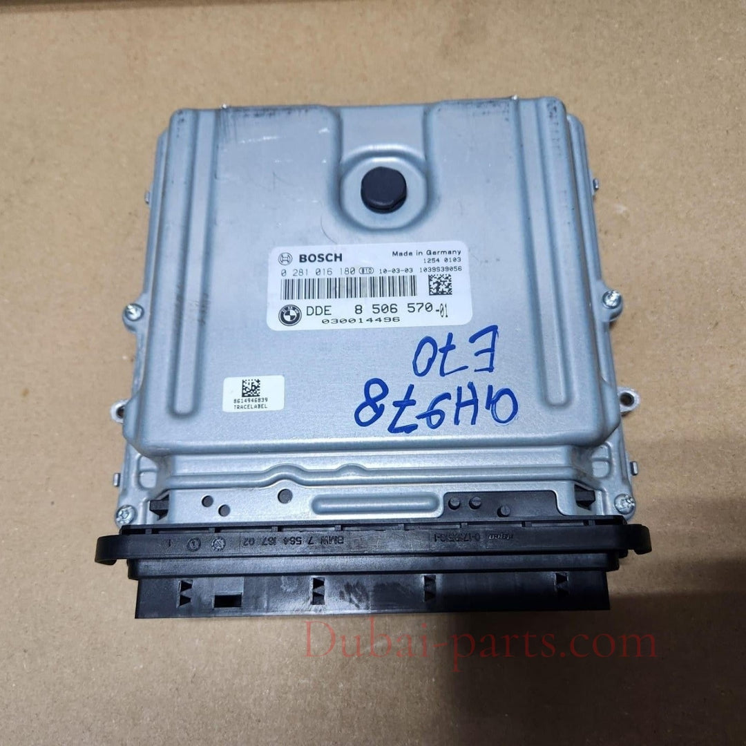 BMW Engine Control Unit 8506570. X5 E70 3.0D N57D30A DIESEL ECU