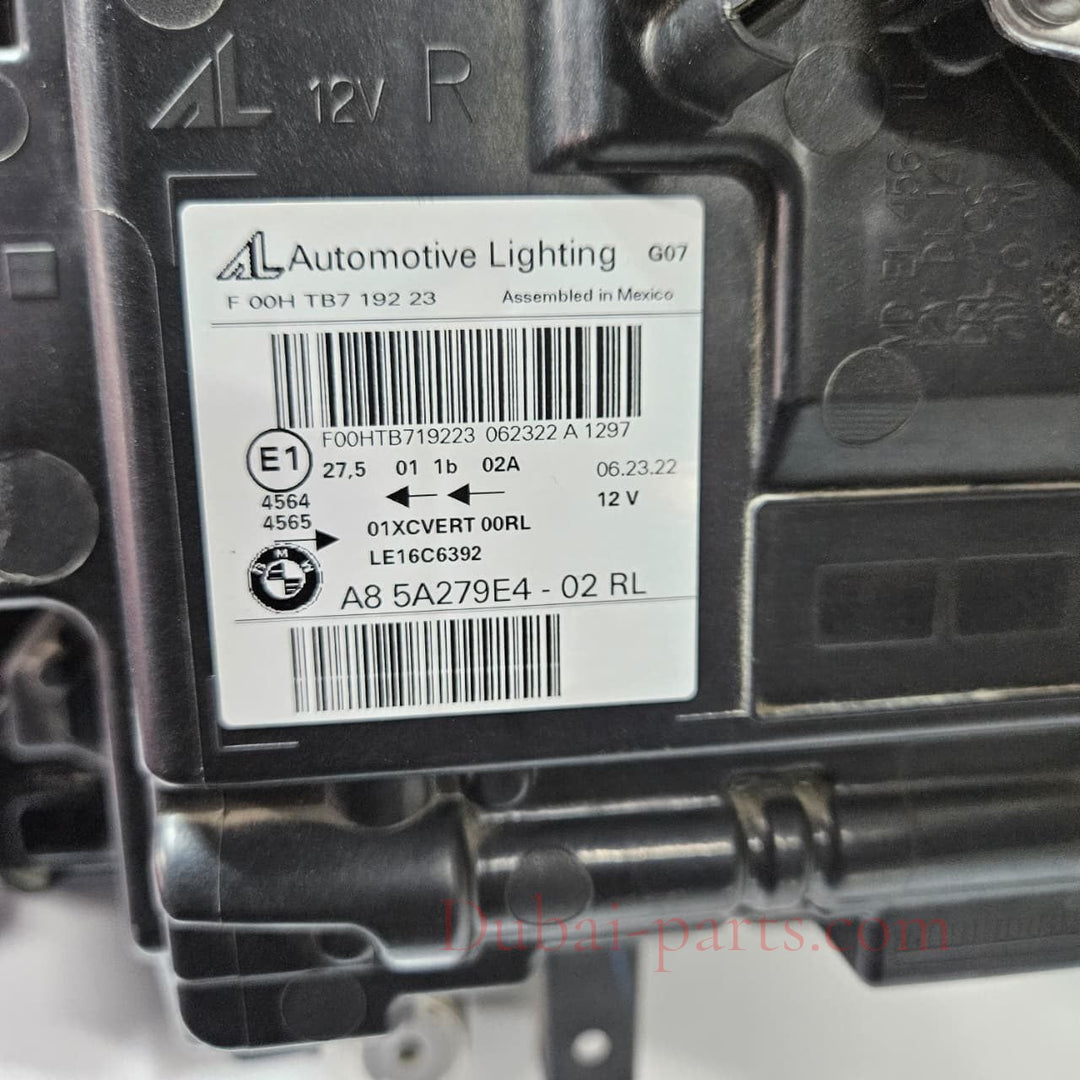 2019-2022 OEM LED Adaptive Headlight for BMW X7 G07 RIGHT SIDE ECE 5A279E4