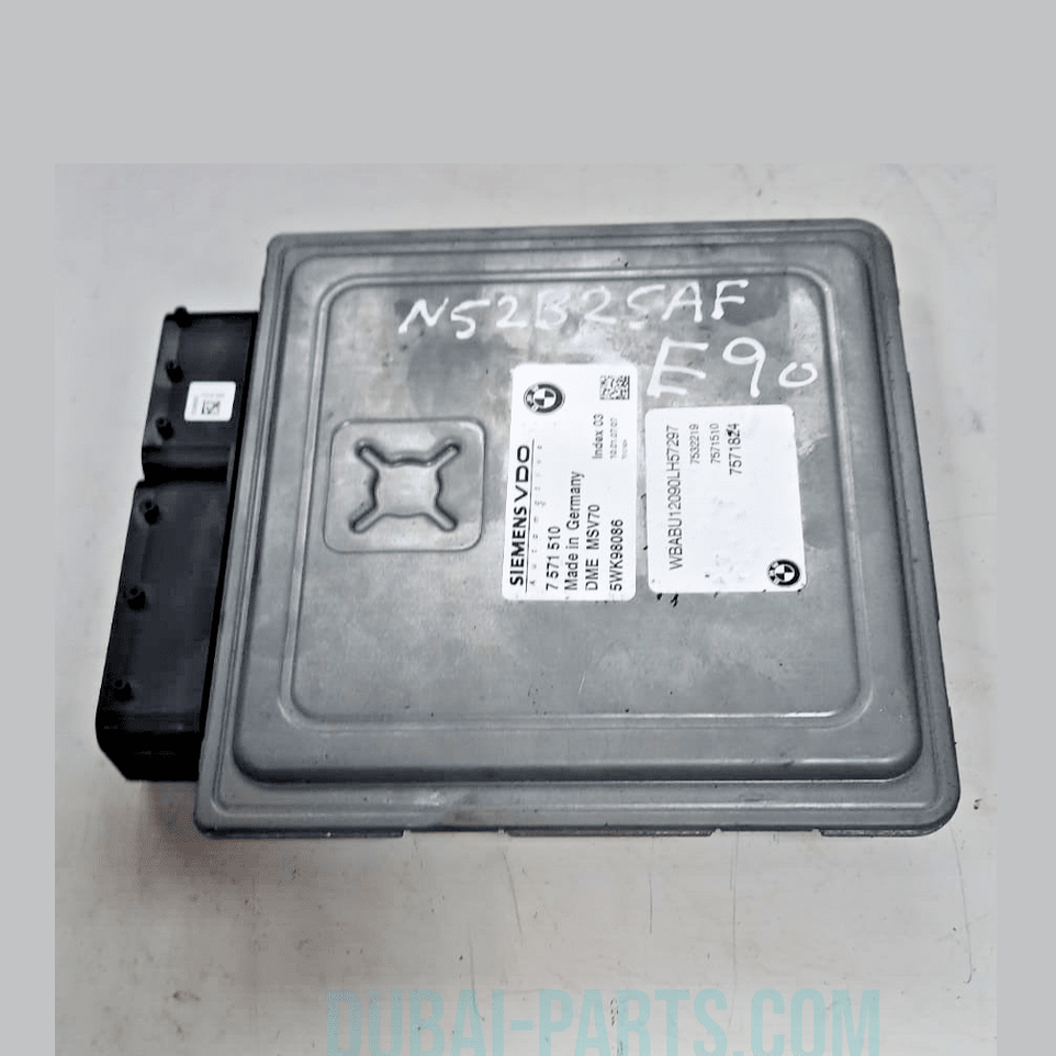 BMW 3 5 7 Z4'ies E90 E91 E60 E61 E65 E85 3.0i N52 ENGINE ECU DME MSV70 7571510