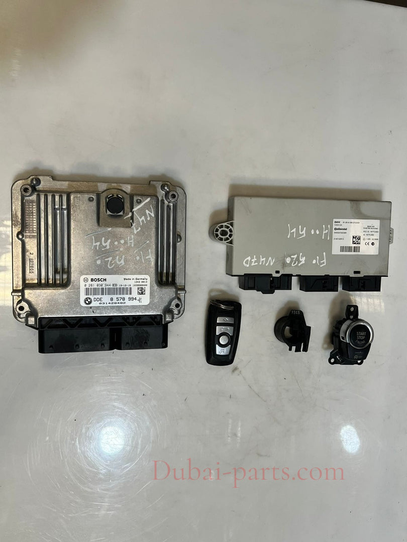 2013 BMW 520i F10 N47D Engine Control Unit ECU SET DDE+ CAS4+ 1KEY 8578994 