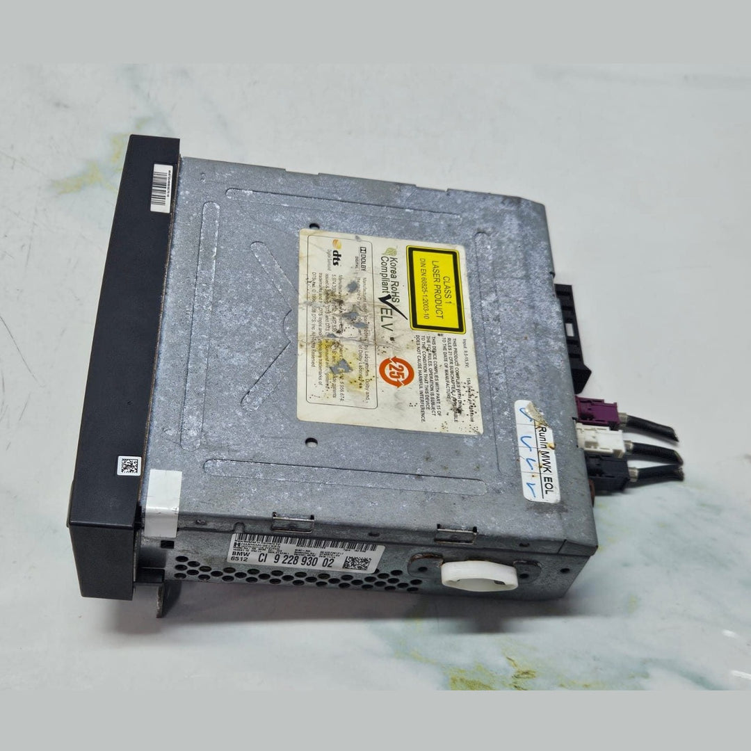 BMW DVD Audio Player Head Unit Rear Cabin 9228930 OEM