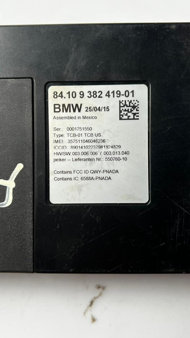 2012-2017 BMW X1 Telematics Control Unit 9382419 F30 3 Series, F20, F22, F23, F3