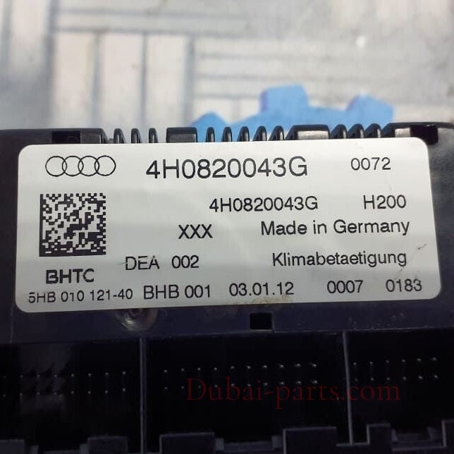 AUDI A8 AIR CONDITIONING UNITN PANEL 4H0820043G