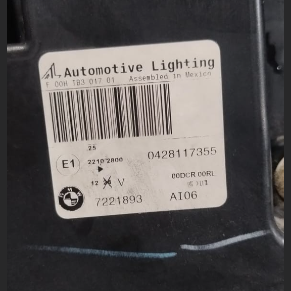 BMW X5 E70 LCI M SPORT LEFT XENON HEADLIGHT- 7721893 2013