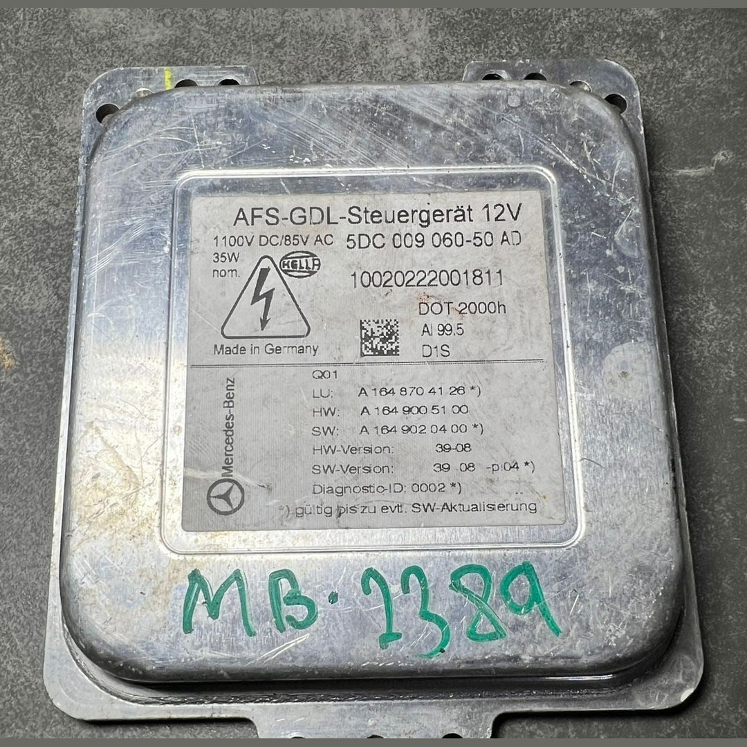 Mercedes W164 ML GL Xenon Light Headlight Control Module Unit A164 8704126 OEM