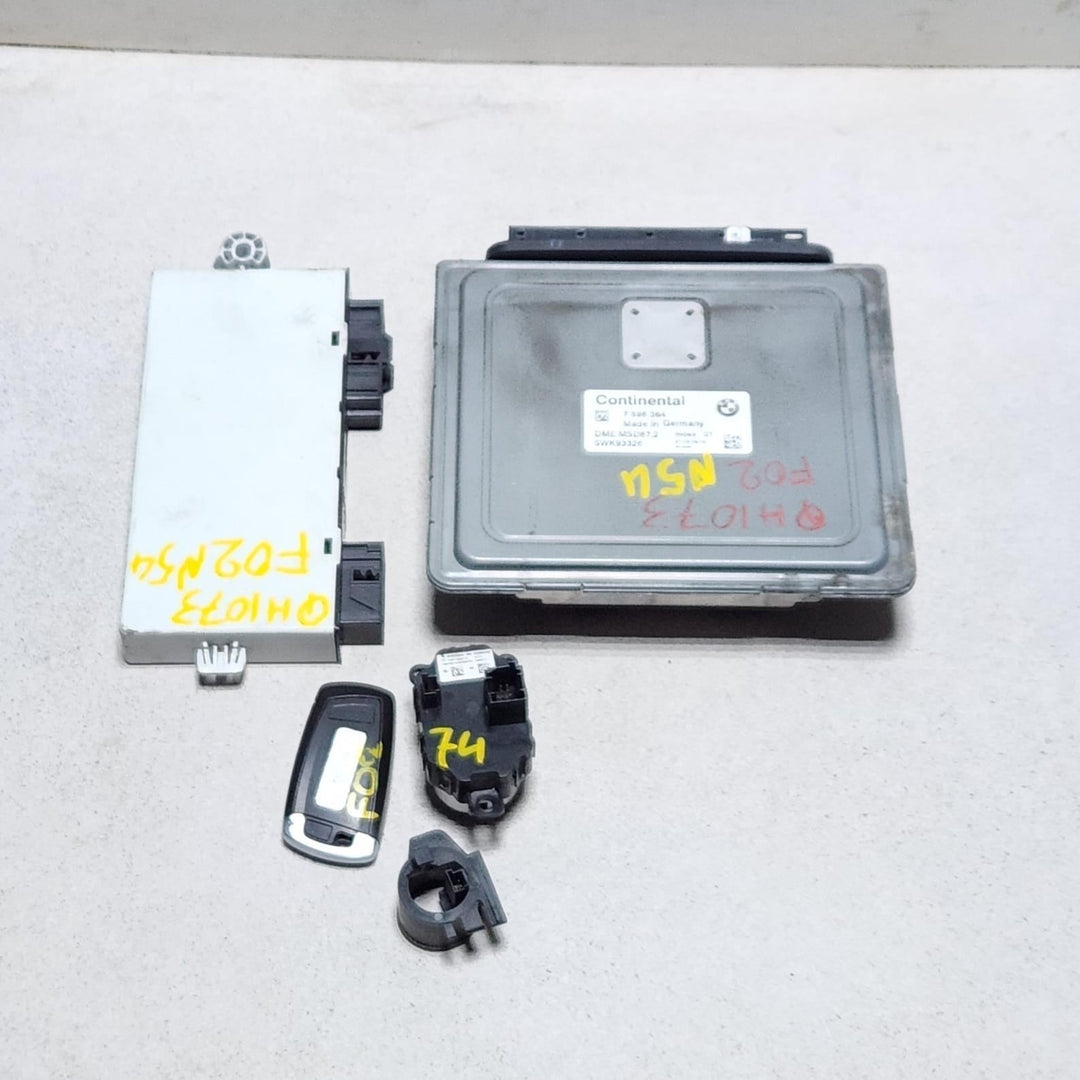 2010 BMW 740i Engine Control Unit 7598364 F01 740i f02 N54 V6 TWIN TURBO ECU SET