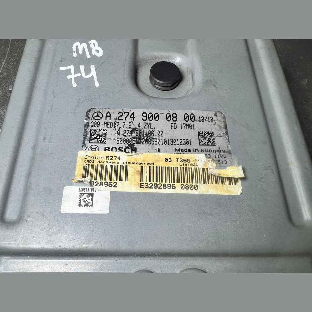 14-18 Mercedes W205 C-CLASS Engine Control Module Unit ECM ECU A274 9000800 OEM