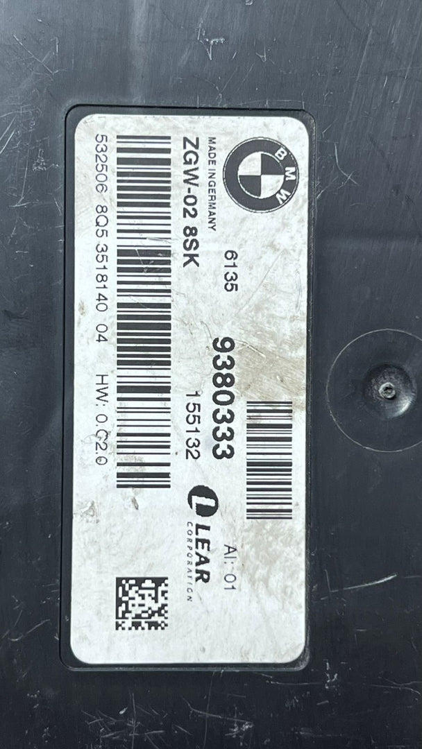 2011-2018 BMW X3 Central Gateway Control Module 9380333 F25 X4 F26
