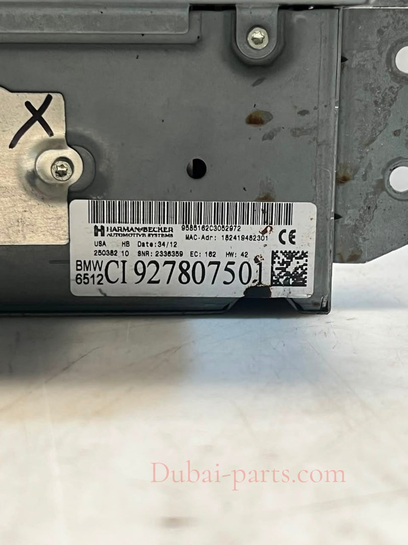 2010-2014 BMW X5 E70 and X6 E71 Radio Navigation Head Unit 9278075 OEM