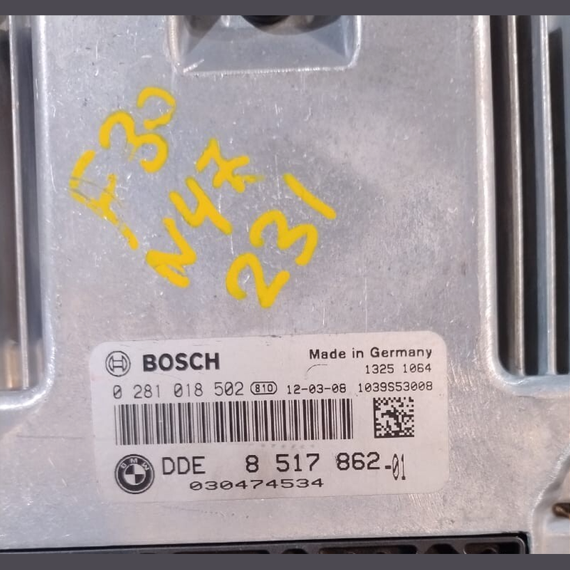 BMW 5 F10 F20 F25 F30 N47N ENGINE CONTROL UNIT ECU ONLY  DDE Module 8517862