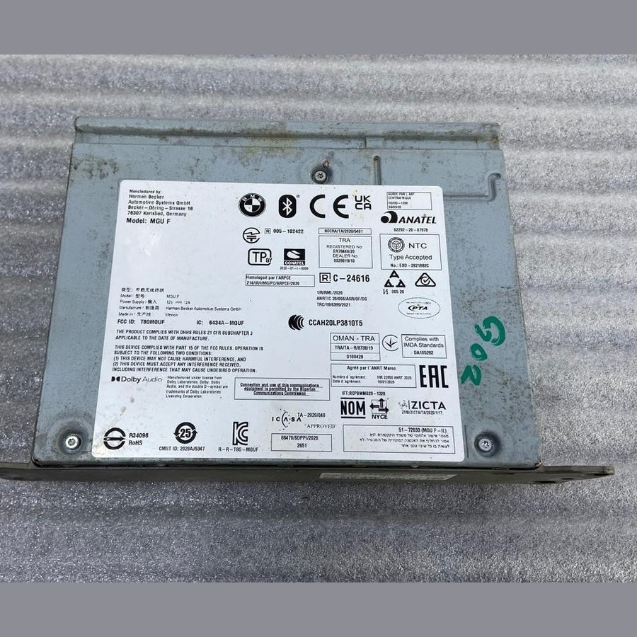 OEM BMW G02 5 G30 G31 2021 Radio/CD GPS Player Head Unit 5A7CAA0 Harman