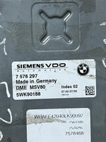 Load image into Gallery viewer, 2007 BMW X5 E70 N52 Engine Control Unit ECU Set msv80 + cas3 + 1key 7576297