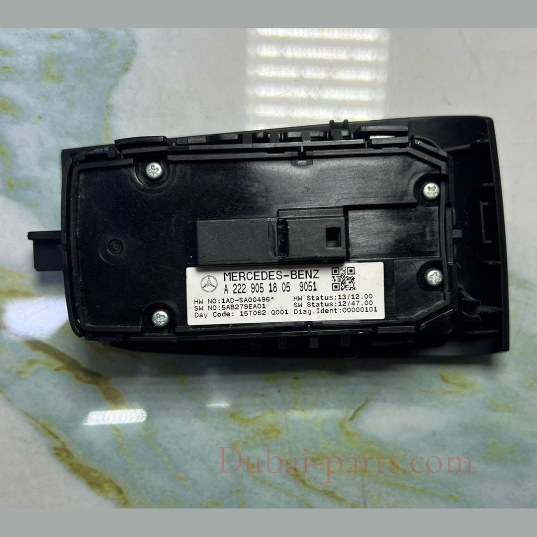 Mercedes Rear Left Power Window Switch A2229051805 S-Class W222 V222 X222