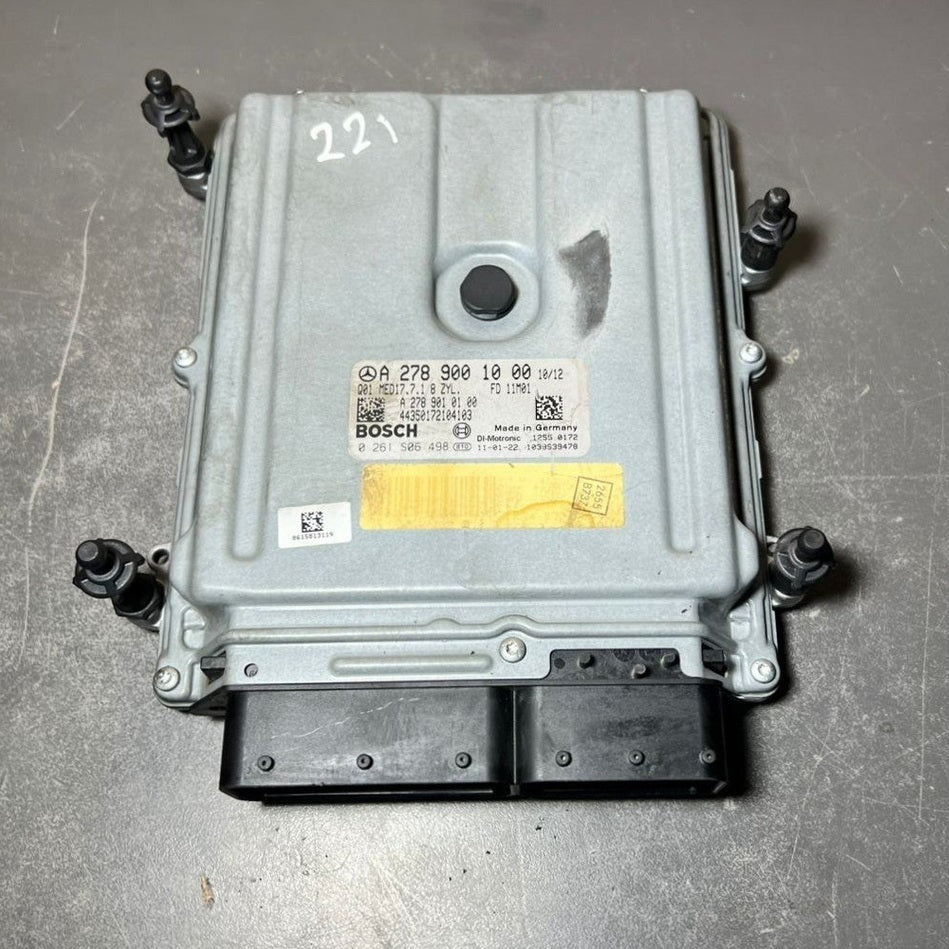 07-12 Mercedes W221 S-Class Engine Control Module Unit ECM ECU A278 9001000 OEM