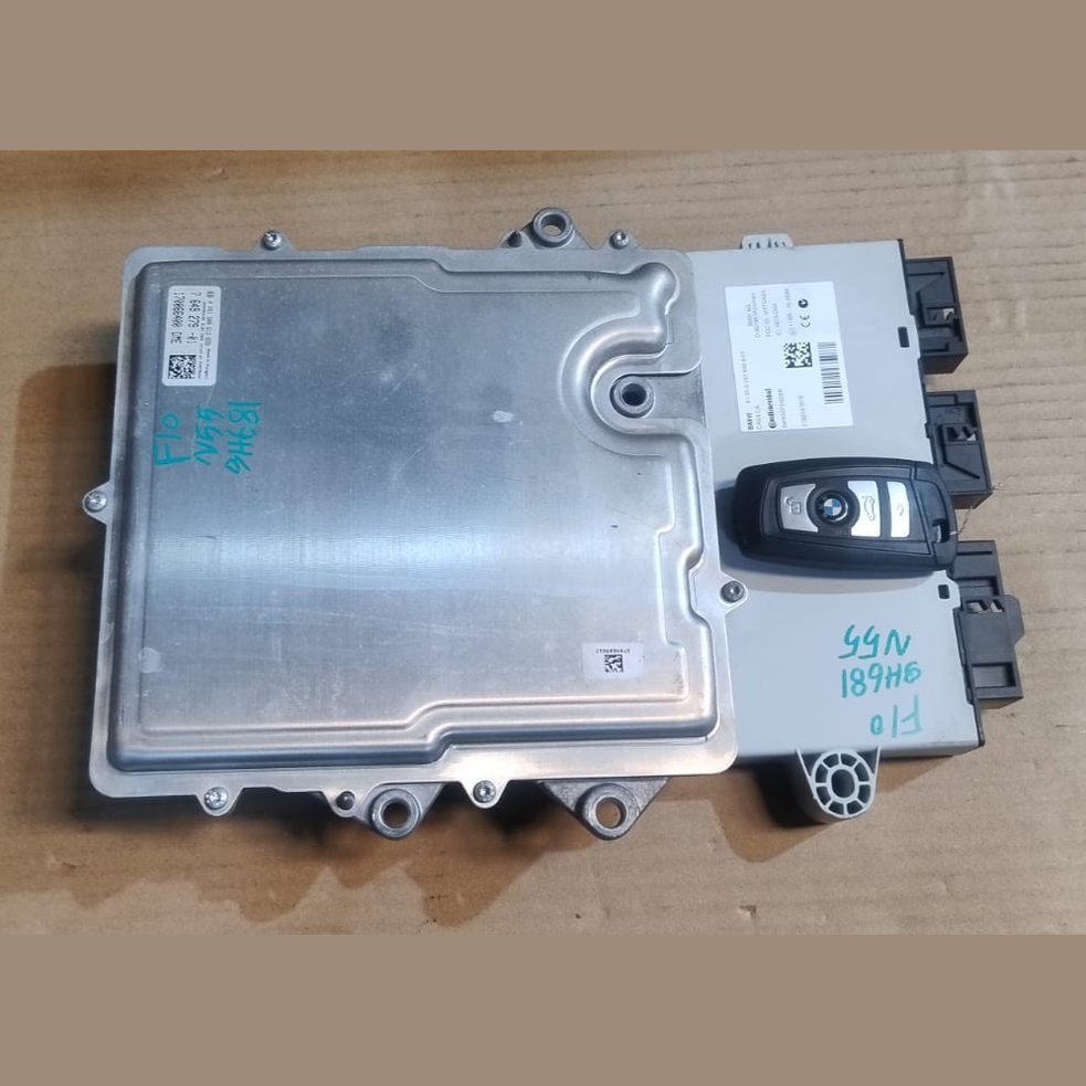 BMW HYBRID F10 F30 N55 ENGINE CONTROL UNIT ECU KIT DME WITH KEY - 7649279