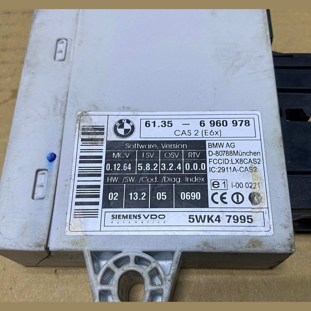 BMW Cas Control Unit Module 6960978 E60, E61, E63 