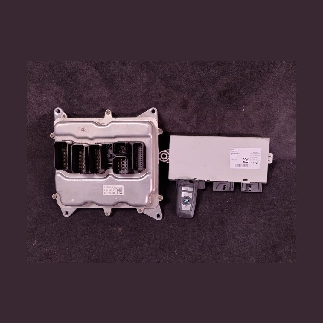BMW ENGINE ECU COMPLETE SET F10 520I 528I + CASE + Key Full 8664661