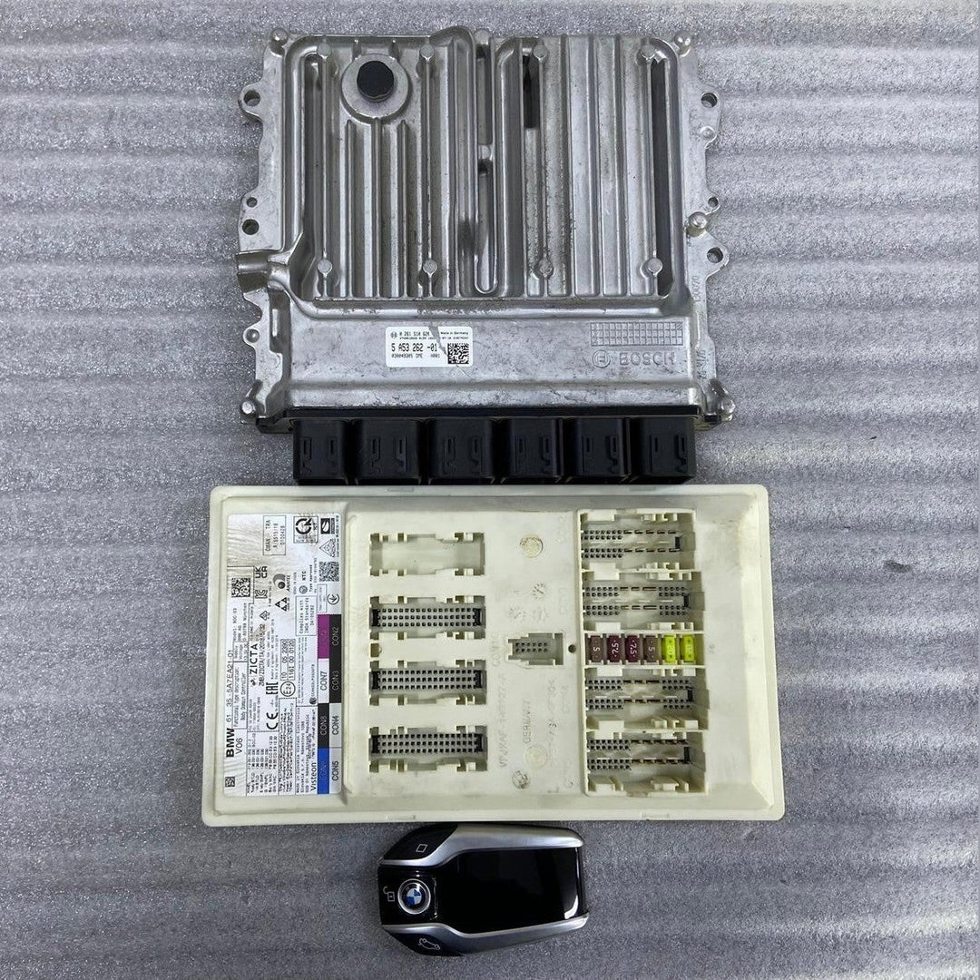 OEM BMW G30 HYBRID B48 ENGINE CONTROL UNIT ECU SET 5A53262 BOSCH