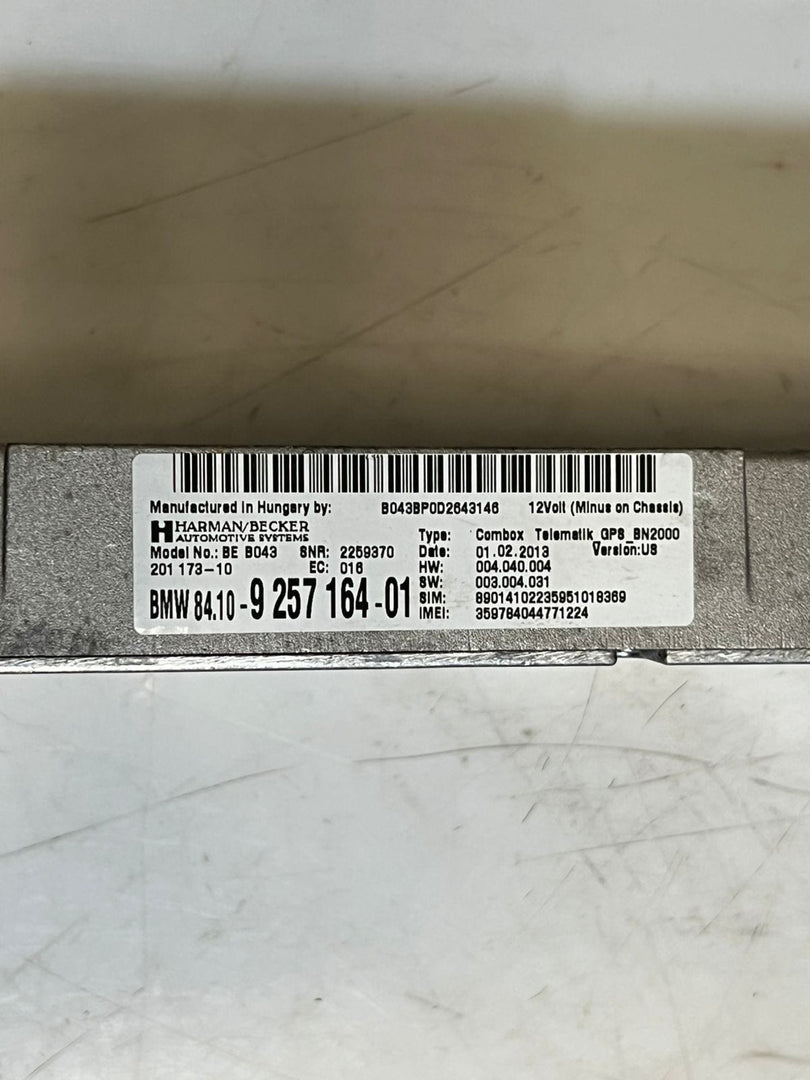 2008-2015 BMW 328i 3 Series X1 X5 HARMAN Telematics Control Module 9257164 OEM