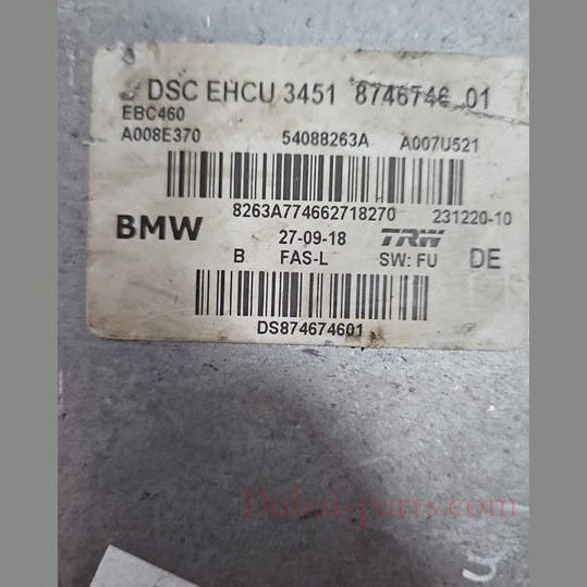 8746746 BMW M5 F90 2019 ABS PUMP BRAKE SYSTEM UNIT USED