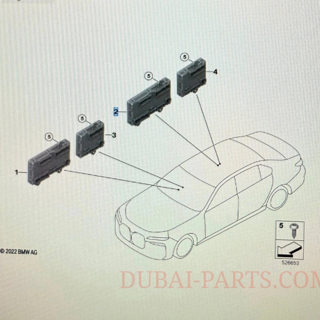 BMW G70 DOOR CONTROL UNIT 5A7CC37 OEM