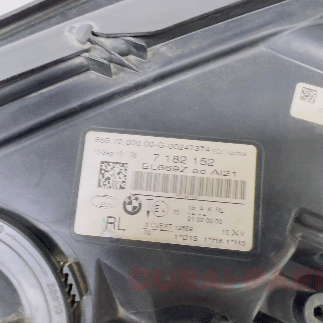 BMW F01 F02 750li 740li 760li Headlamp Headlight Adaptive AHL Xenon Light Front Right O/S 7182152