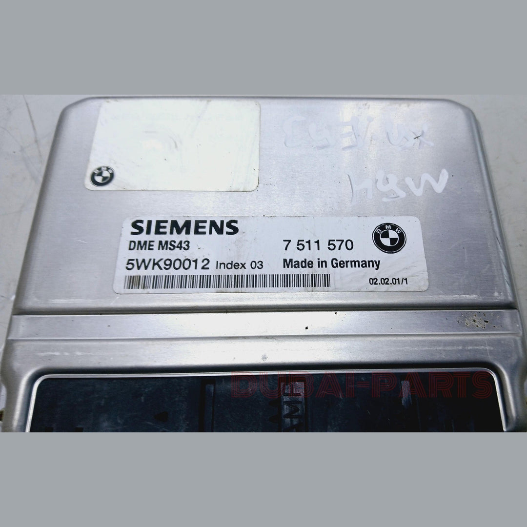 BMW 3,5, SERIES E46 E39 Z3 E36 M54 ENGINE CONTROL ECU MODULE DME MS43 7511570