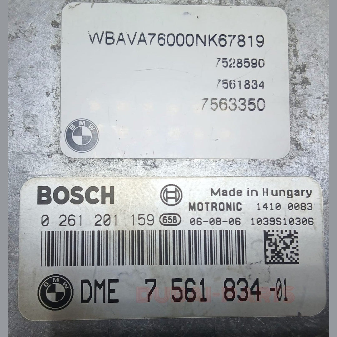 BMW 320i E90 2006 N46 ENGINE CONTROL UNIT ECU KIT DME 7561834