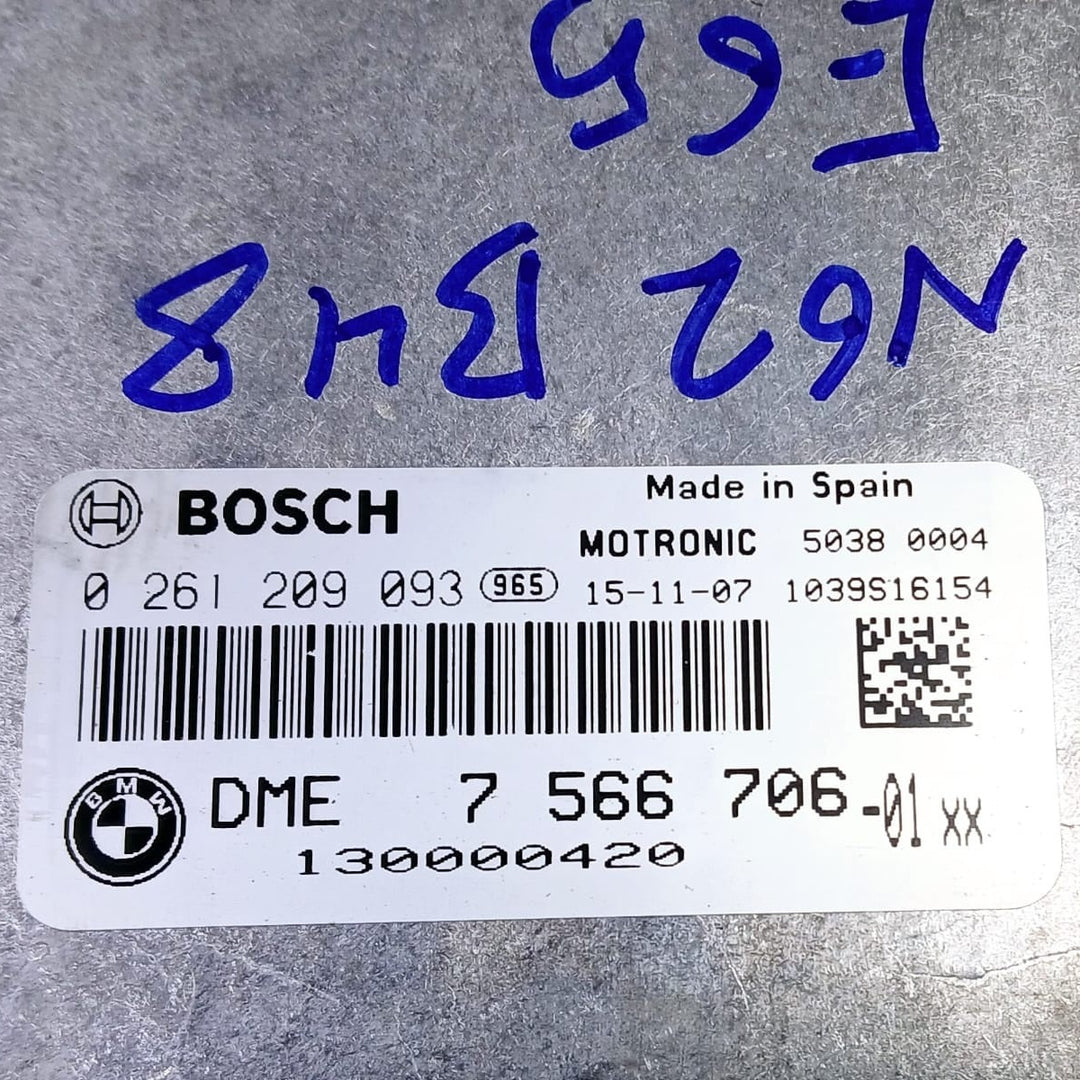 BMW 7 SERIES E65 N62 ENGINE CONTROL UNIT ECU KIT DME 7566706