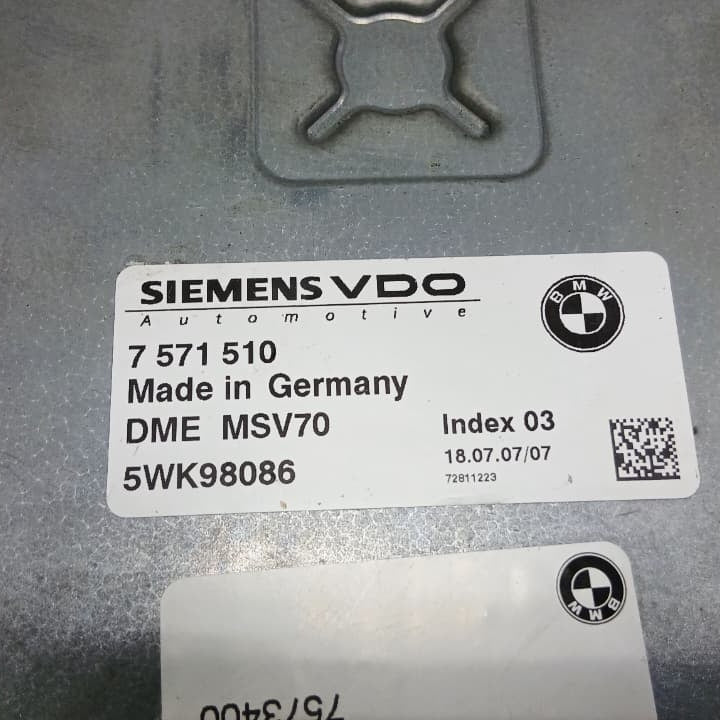 BMW Z4 2.5i E85 N52 Motorsteuergerät (ECU-Modul) DME MSV70 7571510 