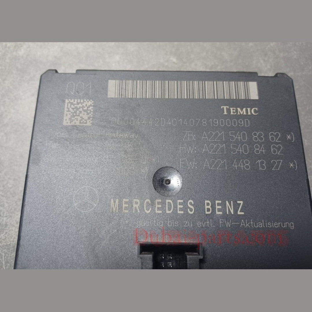 07-13 Mercedes W221 S550 S63 Central Gateway Control Module A221 5408362 OEM
