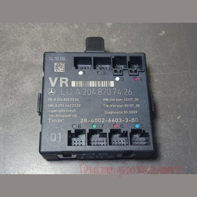 08-15 Mercedes W204 C-Class Front Right Door Control Module A204 8707426 OEM