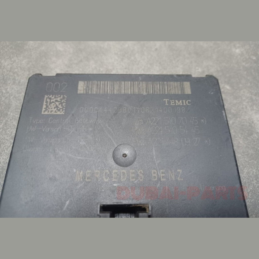 07-13 Mercedes-Benz W221 S550 S63 Central Gateway Control Module A221 5407045 OEM