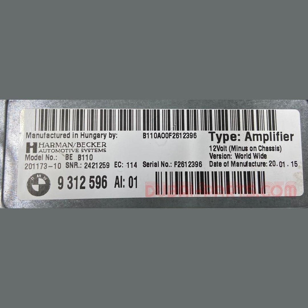 راديو AM/FM لسيارة BMW 640I F07 GT موديل 2014-2019، مع مضخم صوت Harman Kardon، رقم القطعة الأصلية 9312596