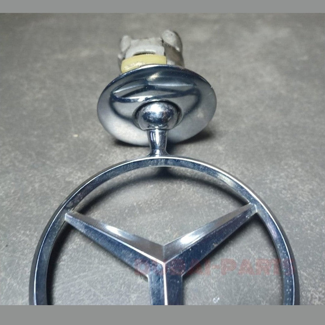 Front Hood Ornament Mounted Star Emblem Fit For Mercedes Benz C E S AMG Silver