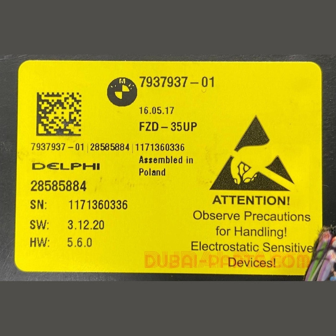 2016-2020 G30 BMW 5 Series Interior Roof Centre Light with sensor 7937937 OEM